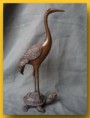 Turtle - Crane Statue / Váza motív žeriav - korytnačka